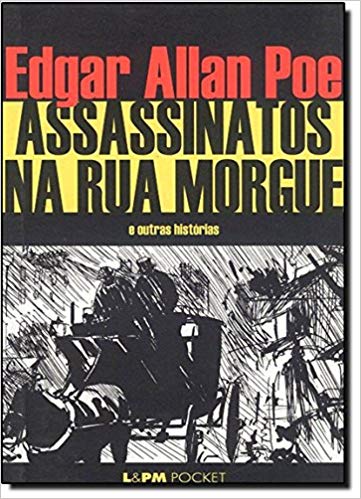 Imagem da capa da edição brasileira de Assassinatos na rua Morgue